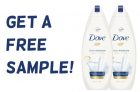 Free Dove Deep Moisture Body Wash Sample