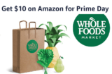 Get a $10 Amazon Credit + 30% Off at Whole Foods Market