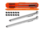 AstroAI Pencil Tire Pressure Gauge (2 Pack) + 12 Tire Caps with Case