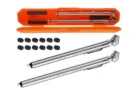 AstroAI Pencil Tire Pressure Gauge (2 Pack) + 12 Tire Caps with Case