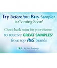 P&G Try Before You Buy Sampler – Coming Soon!