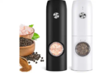 FRTONYI Electric Rechargeable Salt and Pepper Grinder Set
