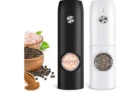 FRTONYI Electric Rechargeable Salt and Pepper Grinder Set