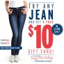 Bluenotes: $10 Gift Card When You Try Any Jean