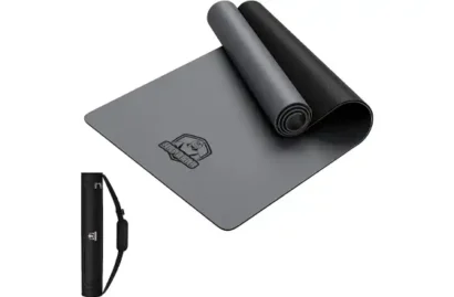 HAPBEAR Large Exercise Mat Includes Bonus Resistance Bands & Carry Bag