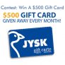 JYSK – Gift Card Giveaway