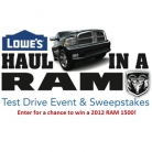 Lowe’s Haul In A RAM Sweepstakes
