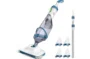 ENHULK PC15 Pool Vacuum for Above Ground Pool, Upgraded 13.4" Wide Head & Telescopic Pole, 18.5 GPM Suction, 60 Min Runtime, Cordless Handheld Rechargeable Pool Cleaner for Inground Pools (Blue)