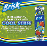 Brisk 20 Days Of Cool Stuff Giveaways