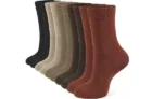CLOSEMATE Womens Crew Socks, 5 Pairs