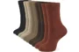 CLOSEMATE Womens Crew Socks Thin Cotton Stay Up for Daily Wear 5 Pairs