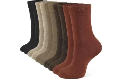 CLOSEMATE Womens Crew Socks, 5 Pairs
