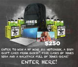 Jones Soda Back to School Giveaway