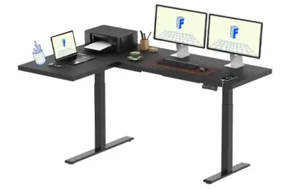 FLEXISPOT L-Shaped Standing Desk, 71 x 48 Inch, Dual Motor