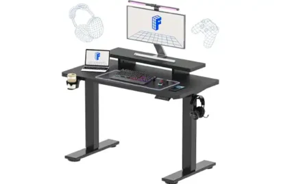 FLEXISPOT Standing Desk with Monitor Stand, 48 x 24 Inches