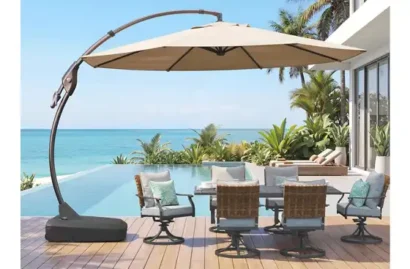Grand Patio 11FT Cantilever Patio Umbrella with Mobile Base