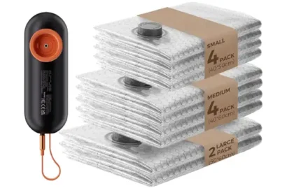 VOLLYC Vacuum Bags for Clothing with Air Pump