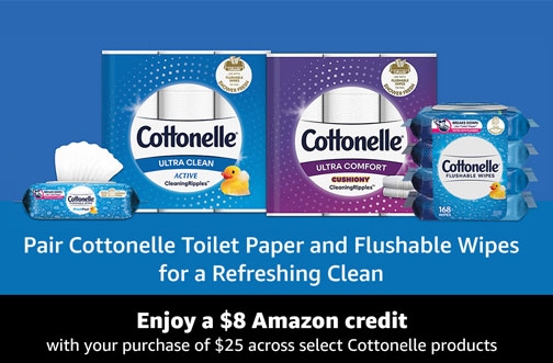 $8 Amazon Credit with Cottonelle Purchase