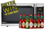 Tabasco Contest | Win 1 of 15 Prize Packs