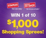 Staples Shopping Spree Contest