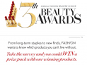 Fashion Magazine 13th Beauty Awards Contest