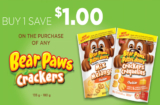 Dare Bear Paws Crackers Coupon