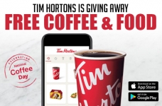 Tim Hortons is Giving Away Free Coffee & Treats