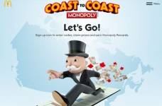 McDonalds Coast to Coast Monopoly 2021