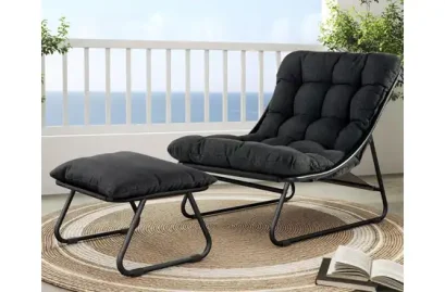 Grand Patio Outdoor Lounge Chair with Ottoman