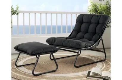 Grand Patio Outdoor Lounge Chair with Ottoman