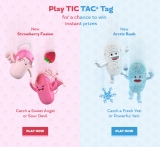 Tic Tac Tag Instant Win Contest