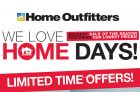 Home Outfitters – Home Days + Cash Card
