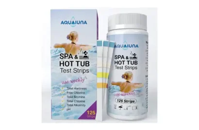 Aqualuna Test Strips for Hot Tub and Spa, 125 ct