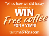 Win Free Tim Hortons Coffee For A Year
