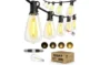108FT Outdoor String Lights Waterproof, Dimmable ST38 LED Patio Lights with 30+1 Shatterproof Edison Bulbs, 2700K Warm White Hanging String Light for Outside Backyard, Garden, Wedding
