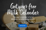 Free 2019 Canadian Milk Calendar