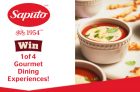 Win 1 of 4 Gourmet Dining Experiences from Saputo