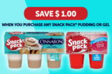 Snack Pack Pudding or Gel Coupons