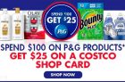 Costco and P&G Promotion | Get a $25 Costco Card