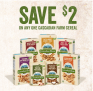 Hidden Save.ca – Cascadian Farm Cereal