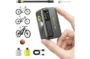 Mini Bike Pump with Gauge, Max 120 PSI Cordless Bicycle Air Pump, Portable Presta and Schrader Valve Fast Inflate for MTB, Road Bike and E-Bike