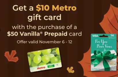 Metro Gift Card Offer
