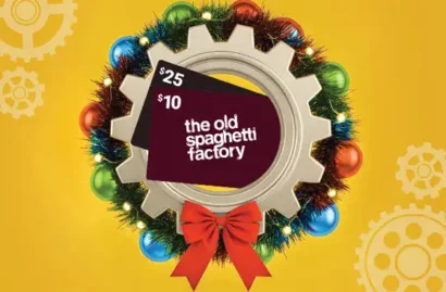 The Old Spaghetti Factory Holiday Gift Card Offer