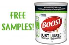 Free BOOST Just Protein Whey Protein Powder Sample
