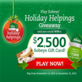 Sobeys Holiday Helping Giveaway