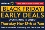 Walmart Black Friday Early Deals Sale