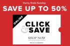 Hudson’s Bay – Click & Save Sale