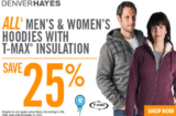 Mark’s – 25% off T-Max Insulation Hoodies