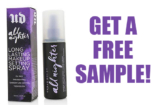 Free Urban Decay All Nighter Setting Spray Samples