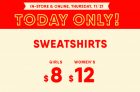 Today Only! $8 & $12 Sweaters